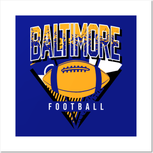 Baltimore Football Retro Art Posters and Art